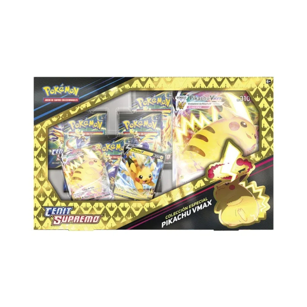 Pokémon TCG Caja Cenit Supremo Pikachu VMAX – Español - Kadoplay
