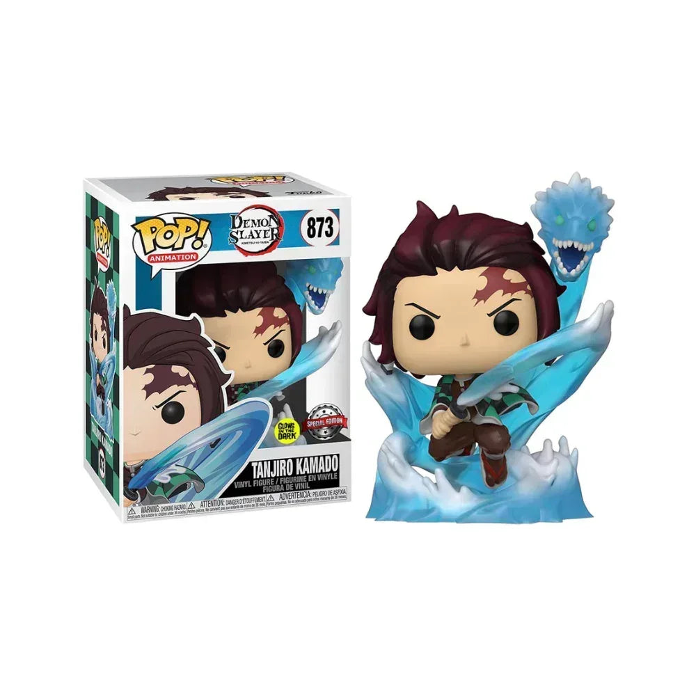 Funko Pop! Animation Demon Slayer – Tanjiro Kamado with Water Dragon #873 - Kadoplay