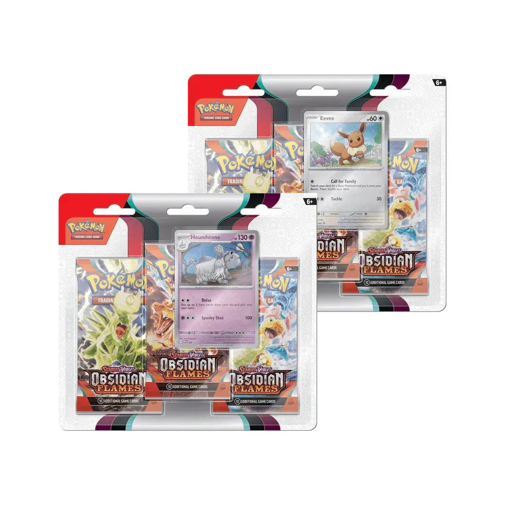 Obsidian Flames Combo Eevee / Houndstone 3-Pack Blister (EN)