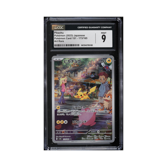 pikachu-pokemon-japanese-scarlet-violet-151-art-rare-cgc-9-mint