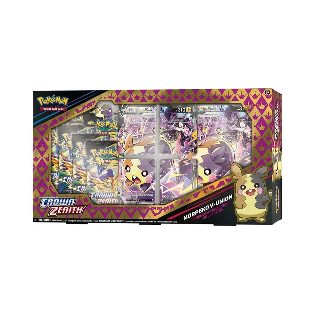 Pokémon TCG Crown Zenith Morpeko V-Union Premium Treasures Collection – Inglés - Kadoplay
