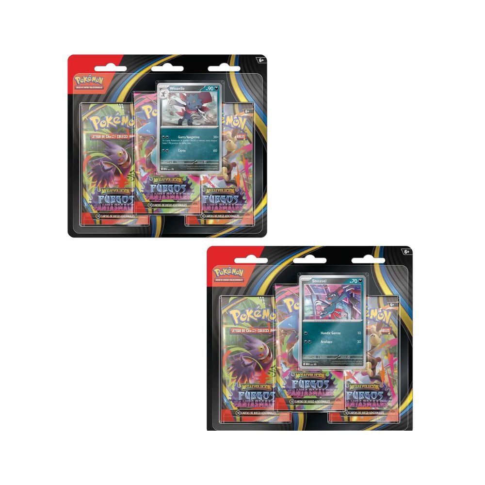 pokemon-tcg-fuegos-fantasmales-combo-3-pack-blister-sneasel-weavile-espanol