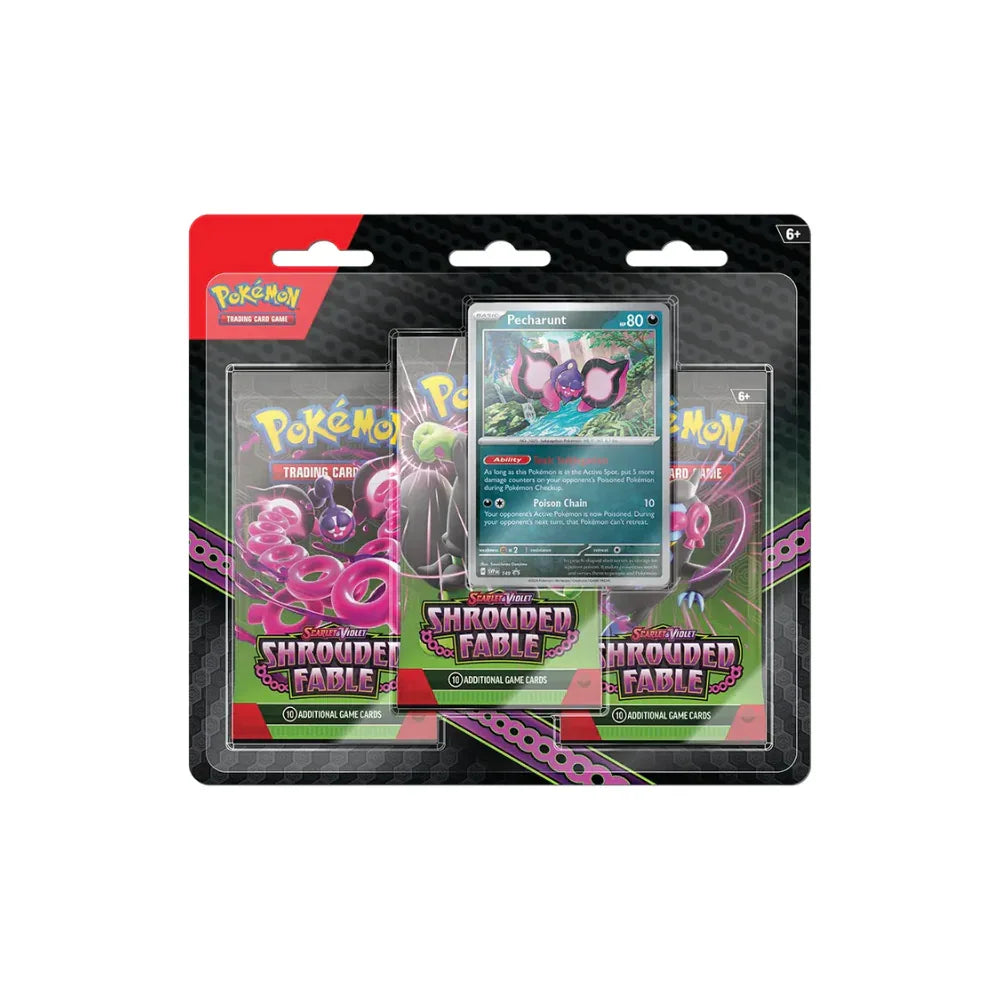 Pokémon TCG Shrouded Fable 3-Pack Blister – Inglés - Kadoplay
