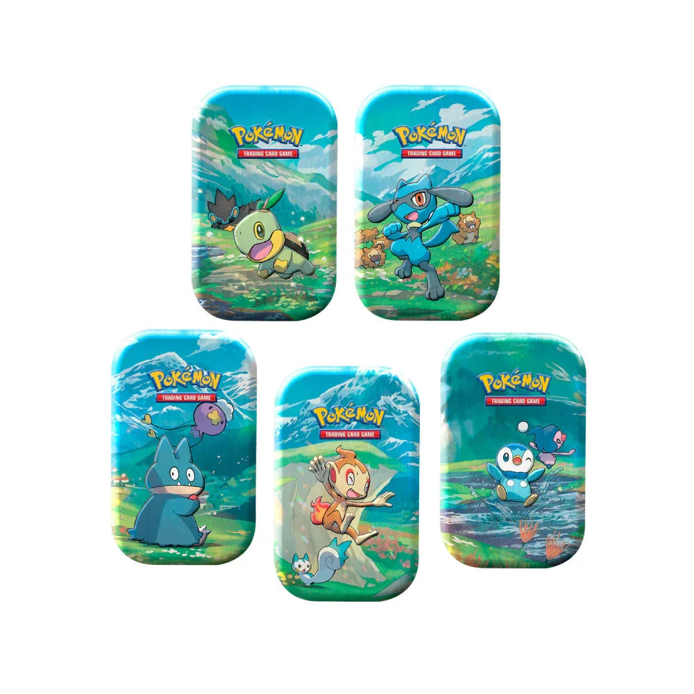 Pokémon TCG: Sinnoh Stars Mini Tin – Pack de 5 Latas - Kadoplay