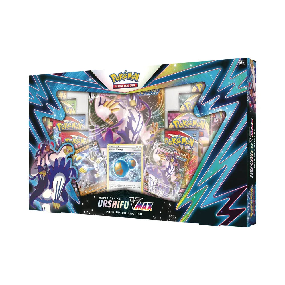 Pokémon TCG Rapid Strike Urshifu VMAX Premium Collection – Inglés - Kadoplay