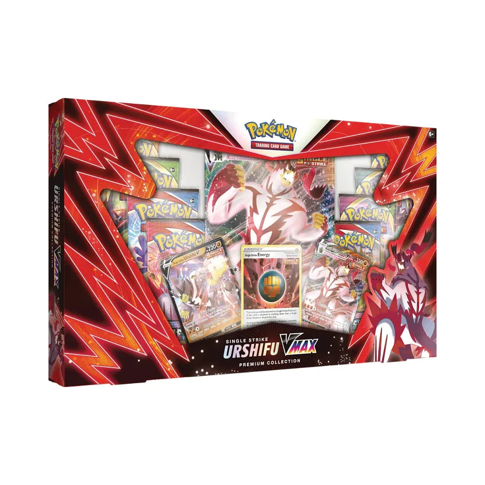 Pokémon TCG Single Strike Urshifu VMAX Premium Collection – Inglés - Kadoplay