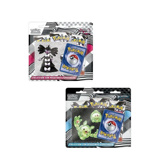 Pokémon TCG: Fulgor Negro & Llama Blanca Blíster – 3 Sobres – Pack de 2 – Español - Kadoplay