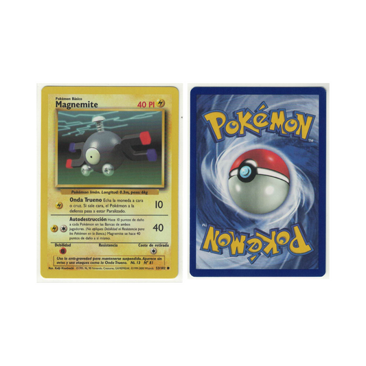 Cartas Sueltas Pokémon Magnemite Base Set 53