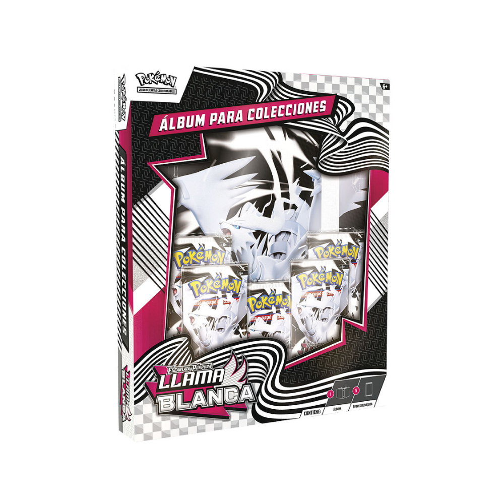 Pokémon TCG Llama Blanca Reshiram Album Box español álbum