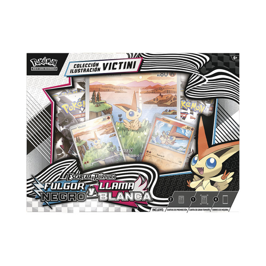 Pokémon TCG Fulgor Negro Llama Blanca Illustration Collection Box español