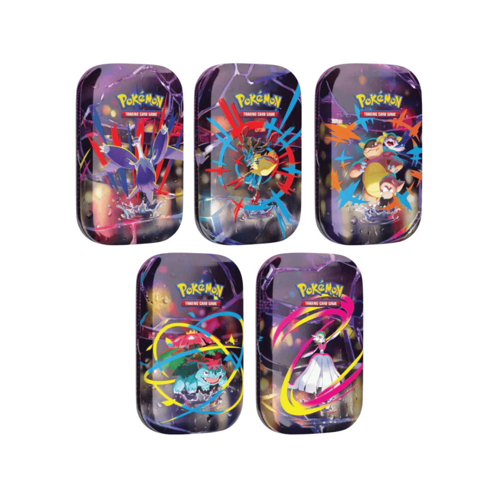 Pokémon TCG Mega Evolución pack 5 mini latas español coleccionable
