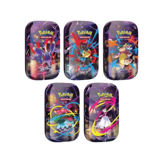 Pokémon TCG Mega Evolución pack 5 mini latas español coleccionable
