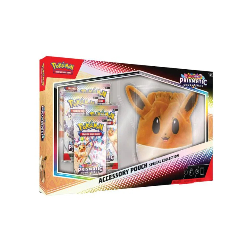 Pokémon TCG Prismatic Evolutions Accessory Pouch Special Collection – Inglés - Kadoplay