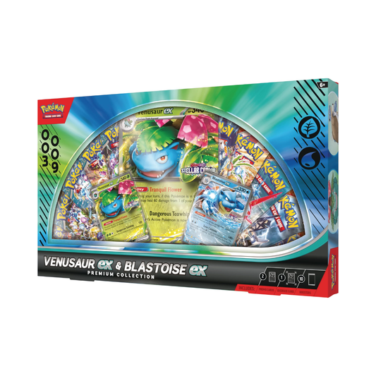 Pokémon TCG - Venusaur / Blastoise ex Premium Collection Box Inglés